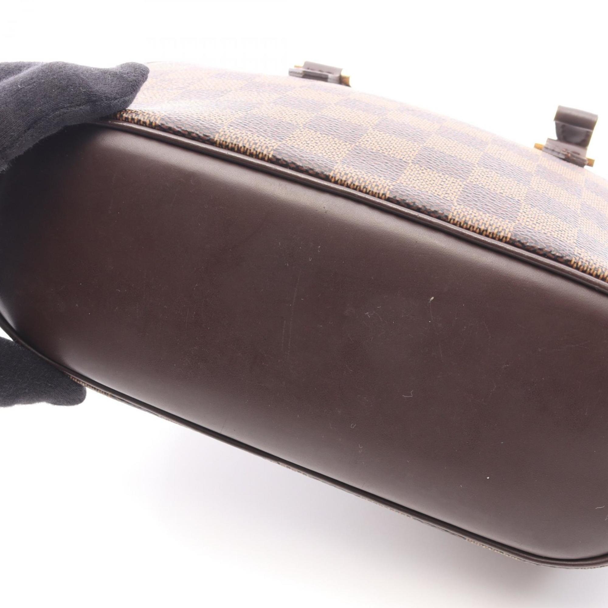Louis Vuitton Brown Damier Canvas Ebene Coated Canvas Leather Handbag