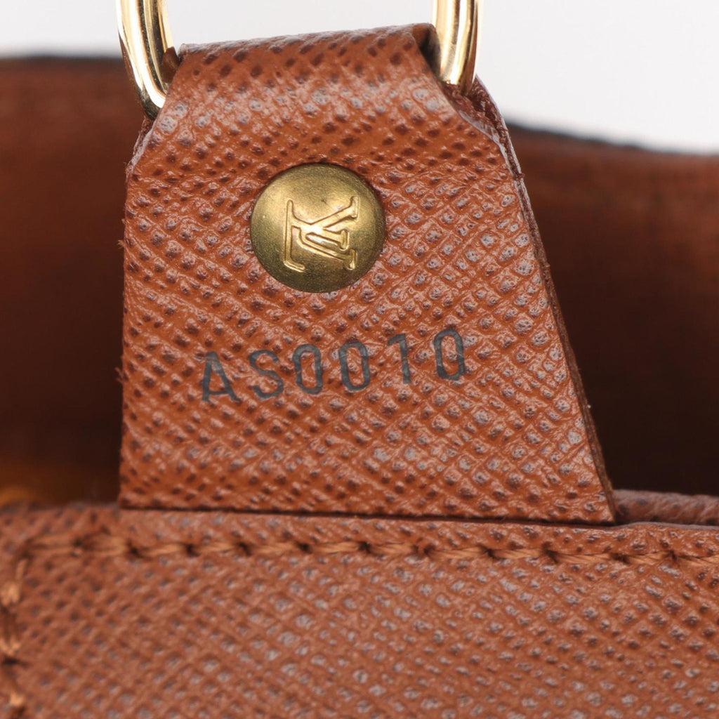 Louis Vuitton Brown Coated Canvas Leather Shoulder Bag