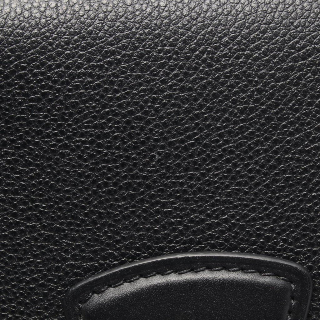 Louis Vuitton Black Brown Coated Canvas Leather Backpack Handbag