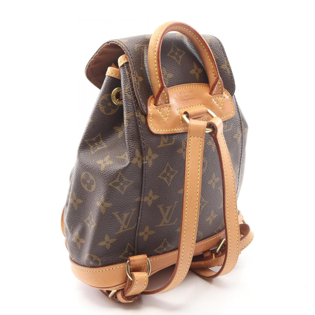 Louis Vuitton Brown Monogram Coated Canvas Leather Backpack