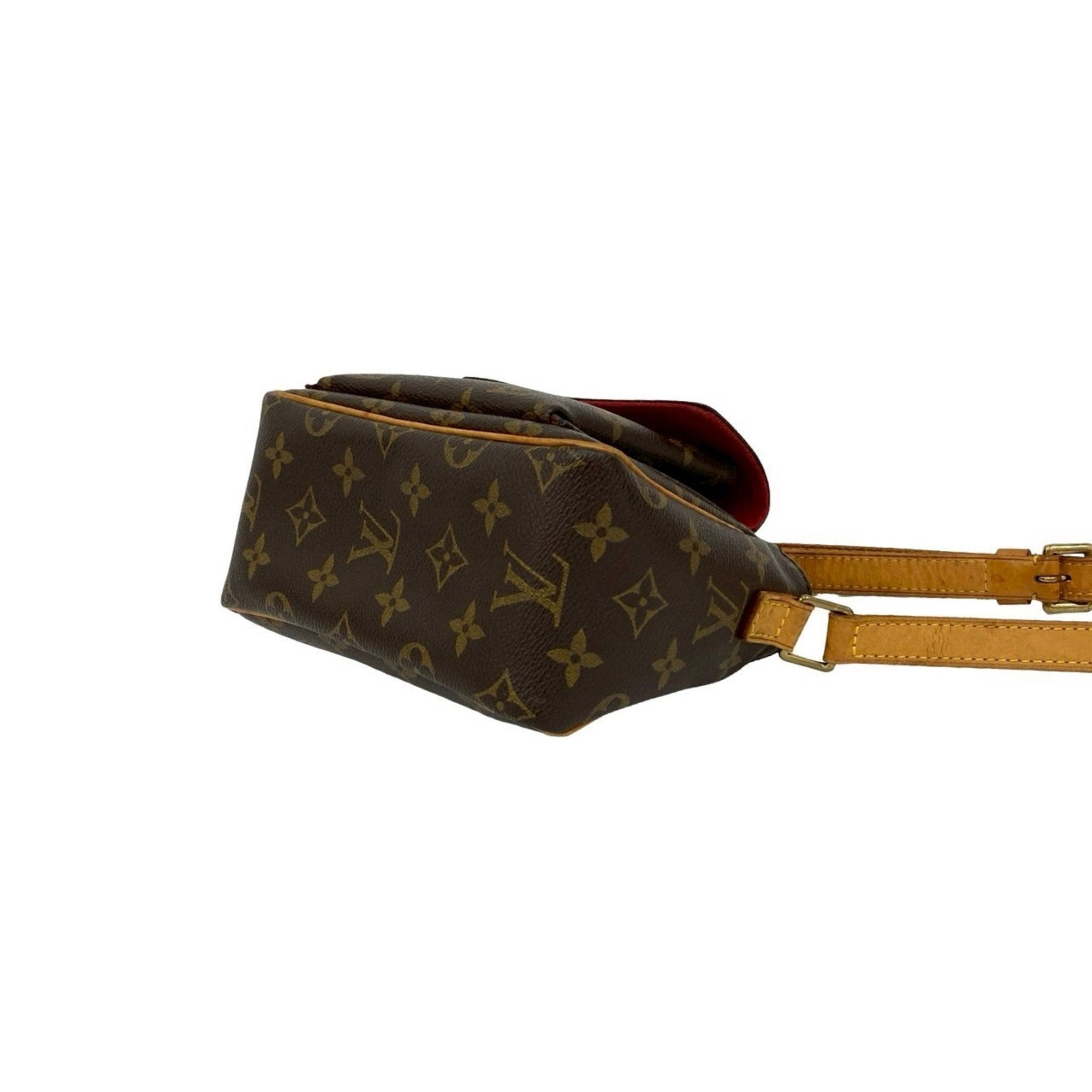 Louis Vuitton Brown Leather Pvc Pochette Shoulder Bag