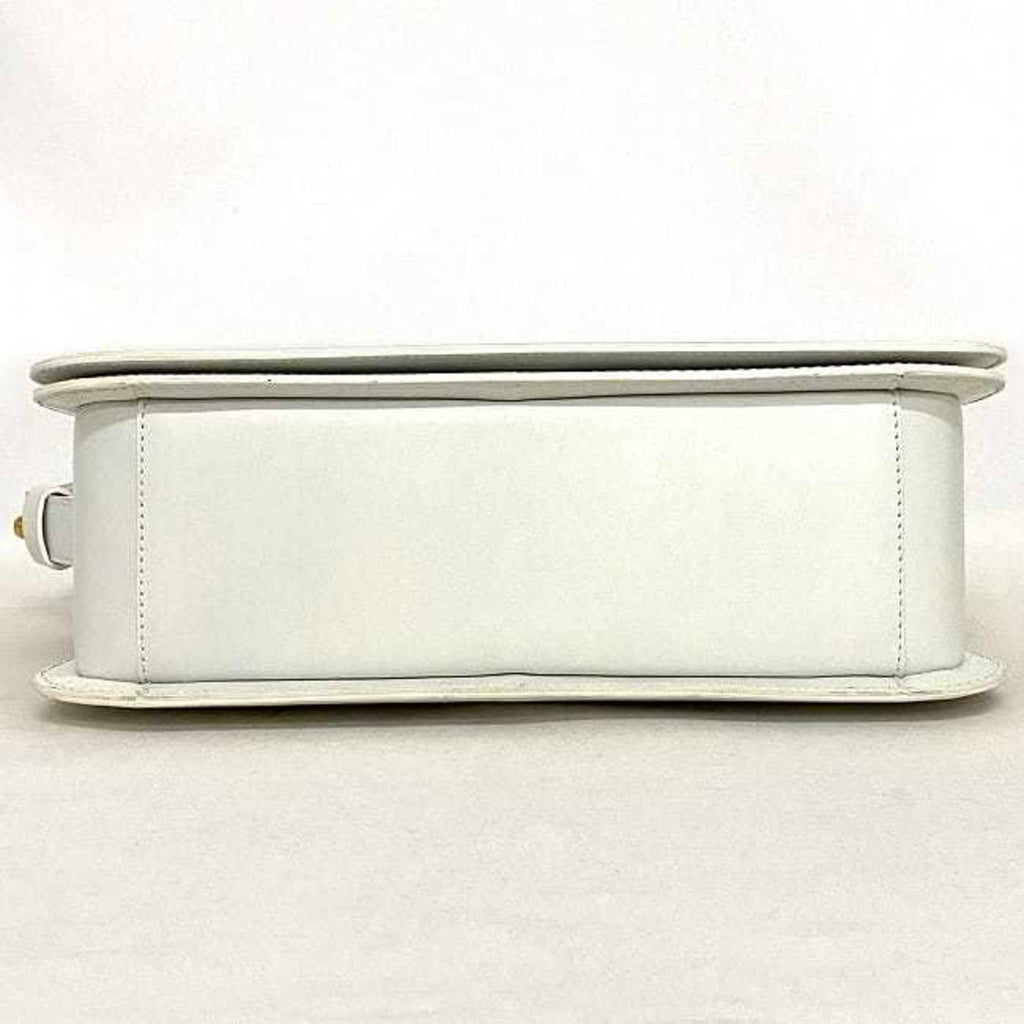 Celine White Leather Handbag Shoulder Bag