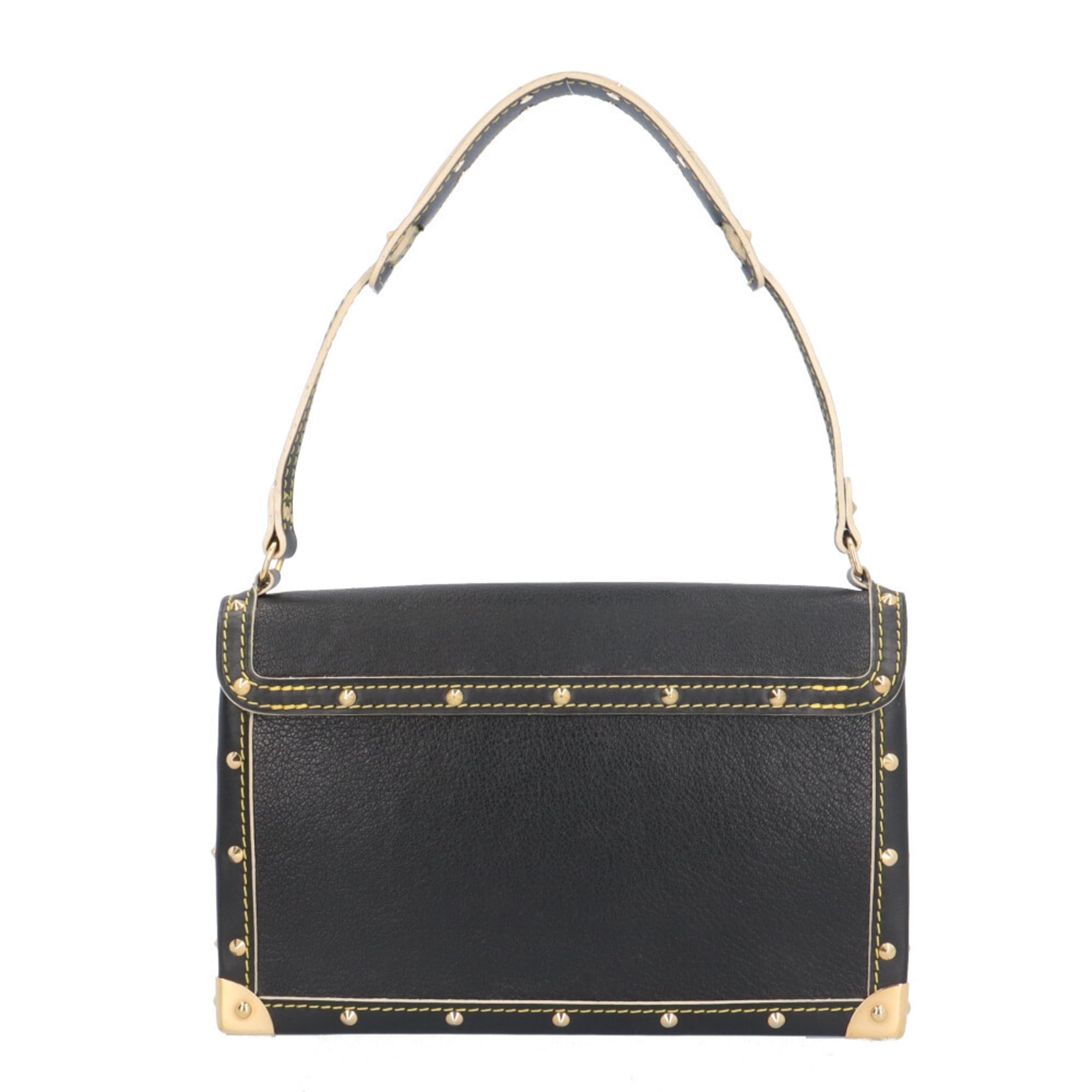 Louis Vuitton Black Leather Shoulder Bag