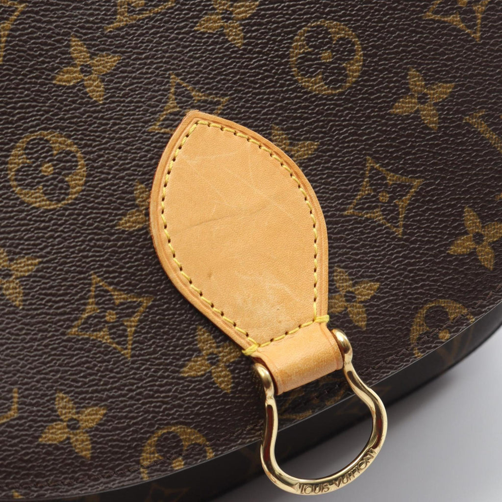 Louis Vuitton Brown Coated Canvas Leather Shoulder Bag