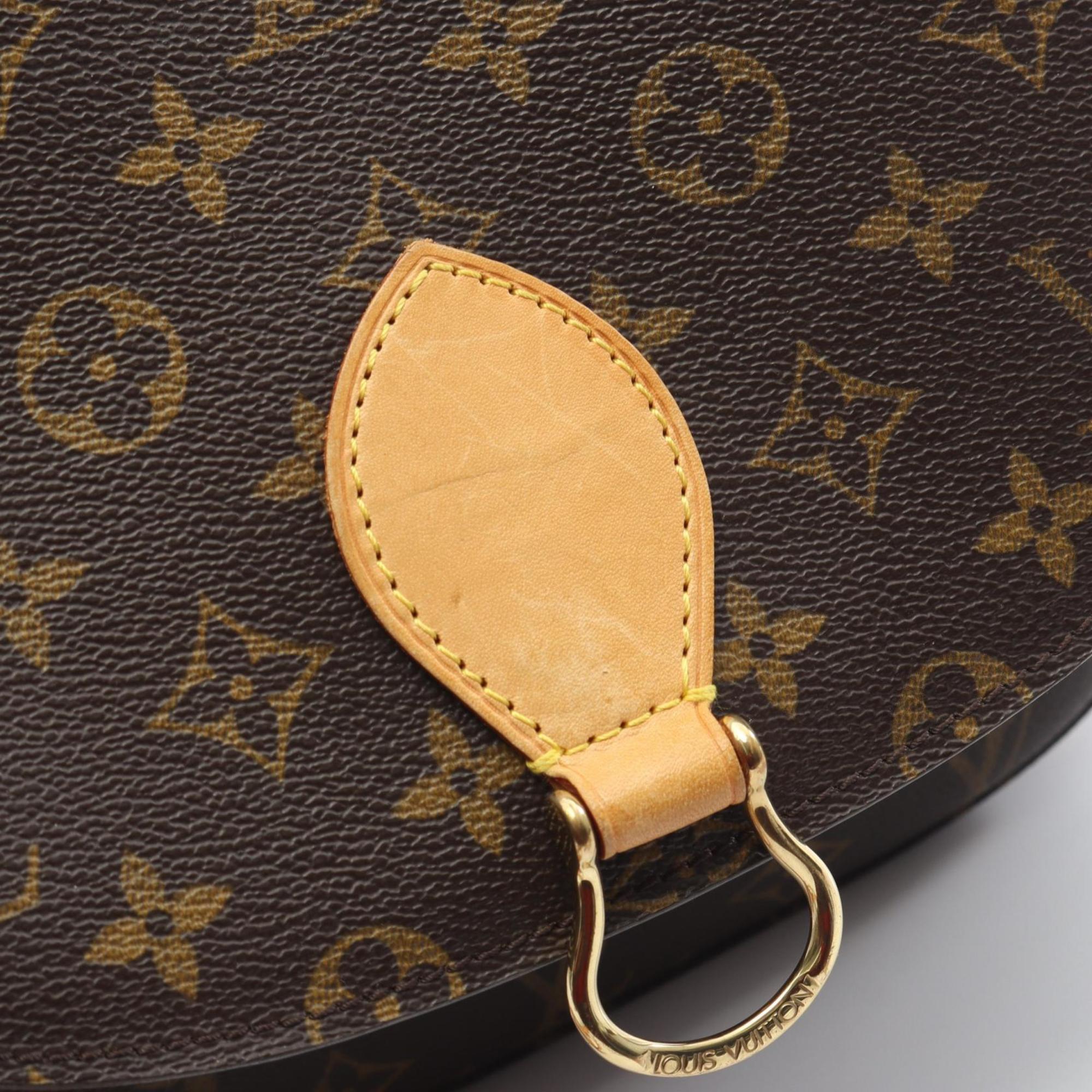 Louis Vuitton Brown Coated Canvas Leather Shoulder Bag