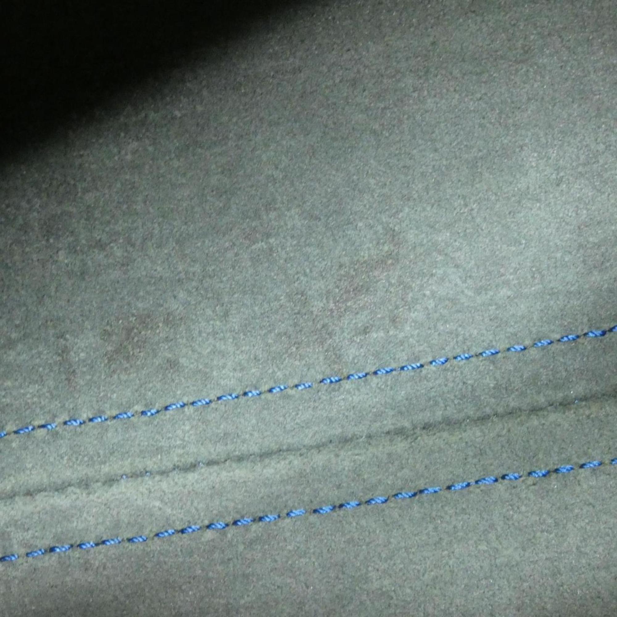 Louis Vuitton Blue Leather Boston Bag