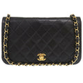 Chanel Matelasse Black Leather Shoulder Bag