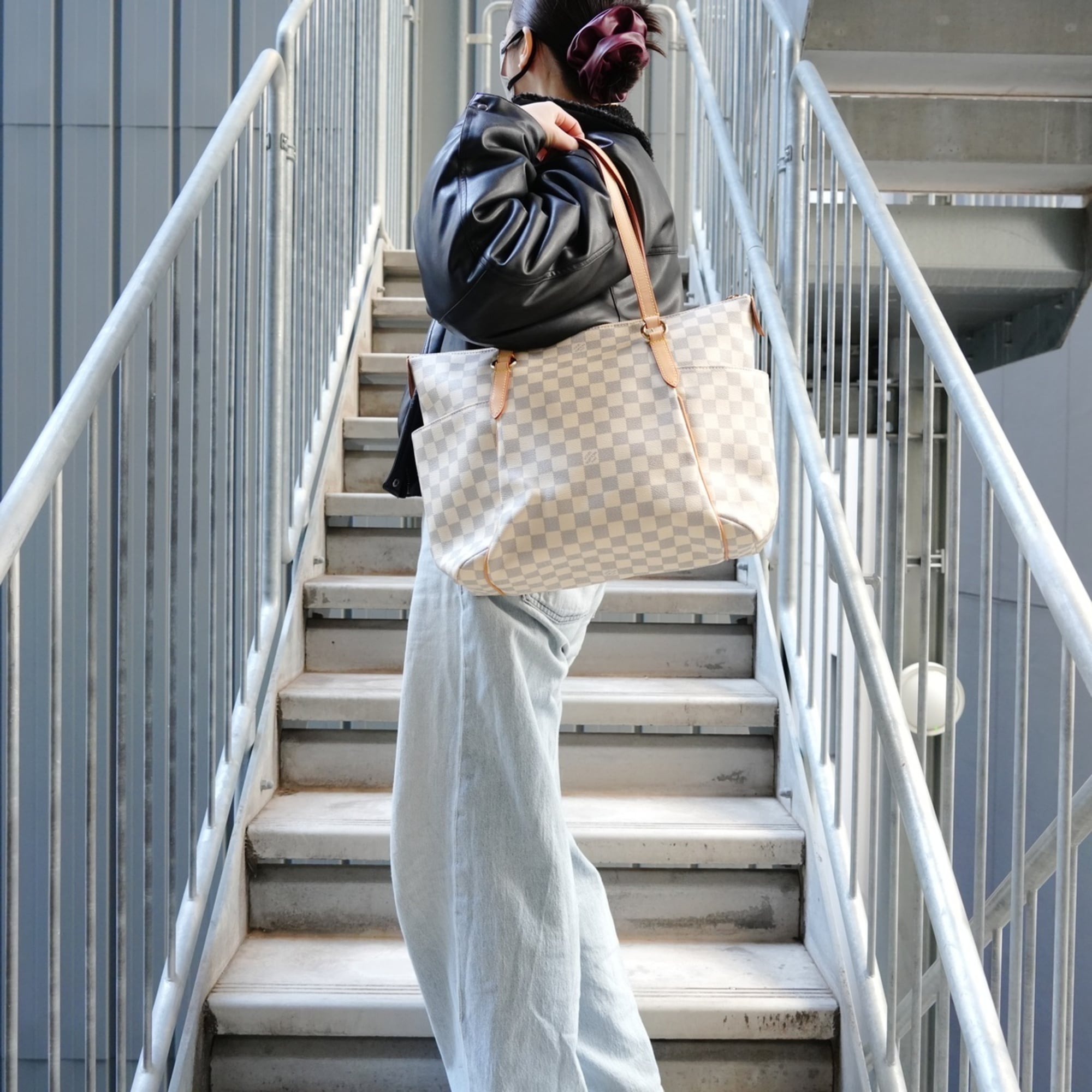 Louis Vuitton White Tote Bag