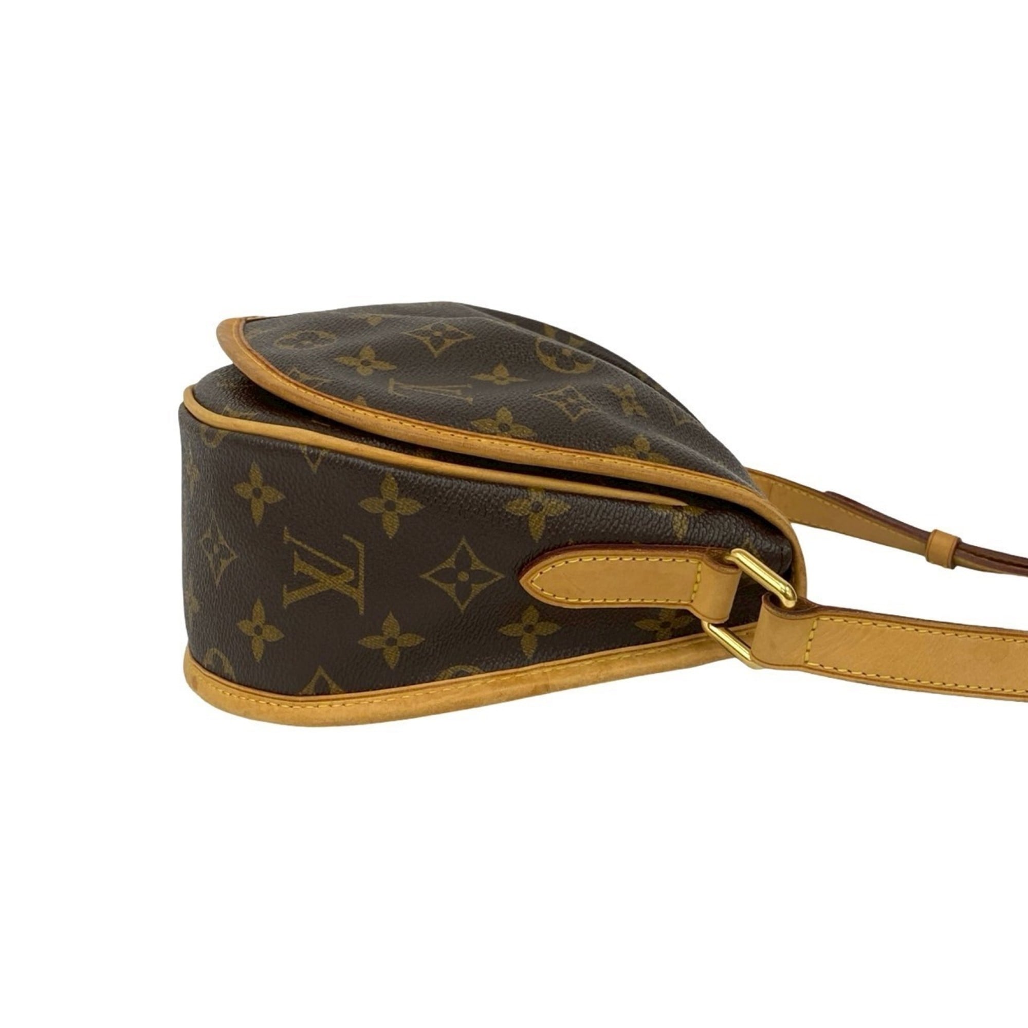 Louis Vuitton Brown Leather Pvc Pochette Shoulder Bag