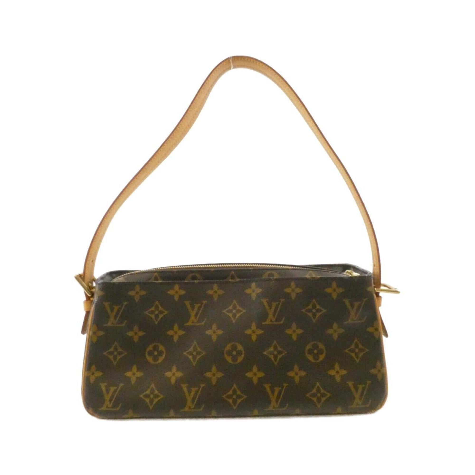 Louis Vuitton Brown Coated Canvas Shoulder Bag