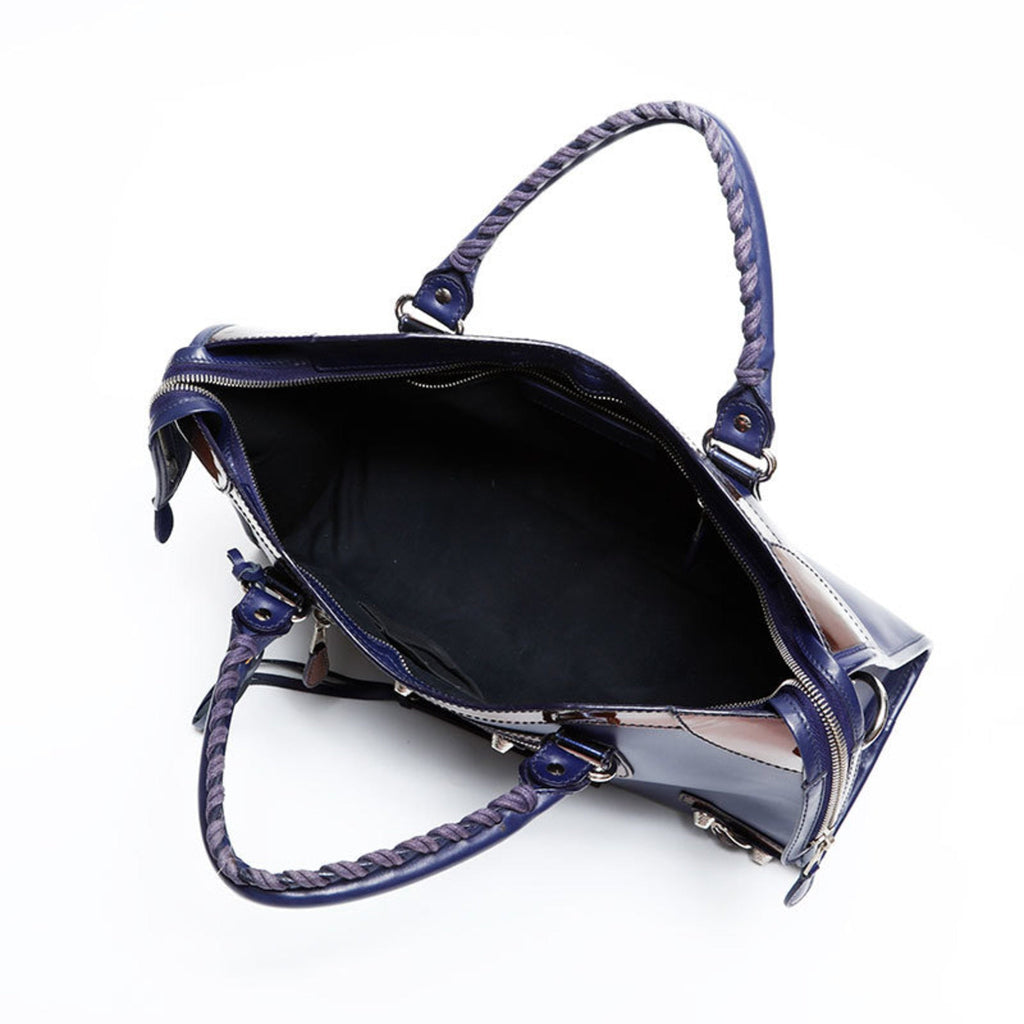 Balenciaga Purple Leather Hand