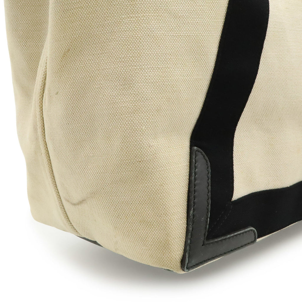Balenciaga Black Navy Canvas Handbag Pouch Shoulder Bag Tote