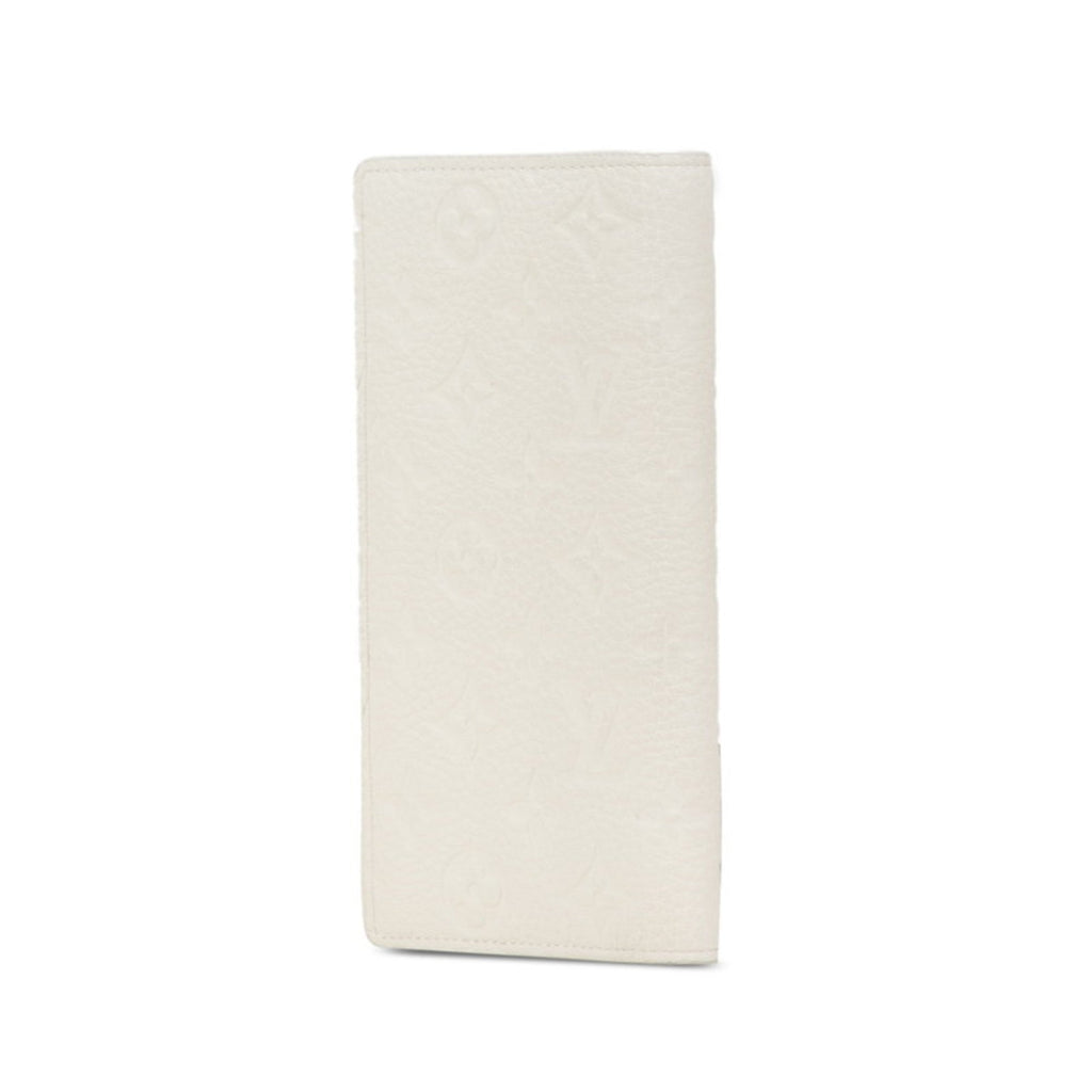Louis Vuitton White Leather Long Wallet