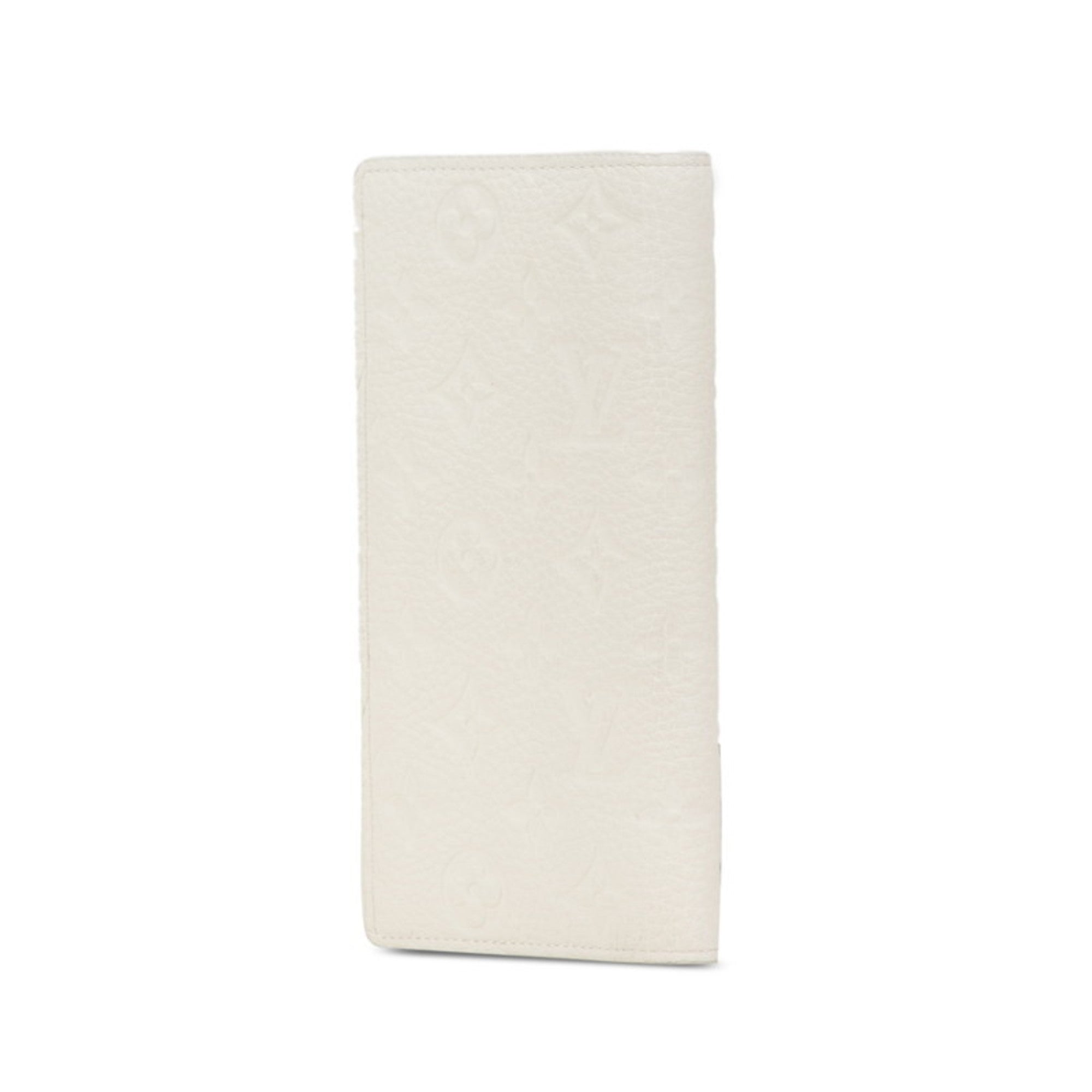 Louis Vuitton White Leather Long Wallet