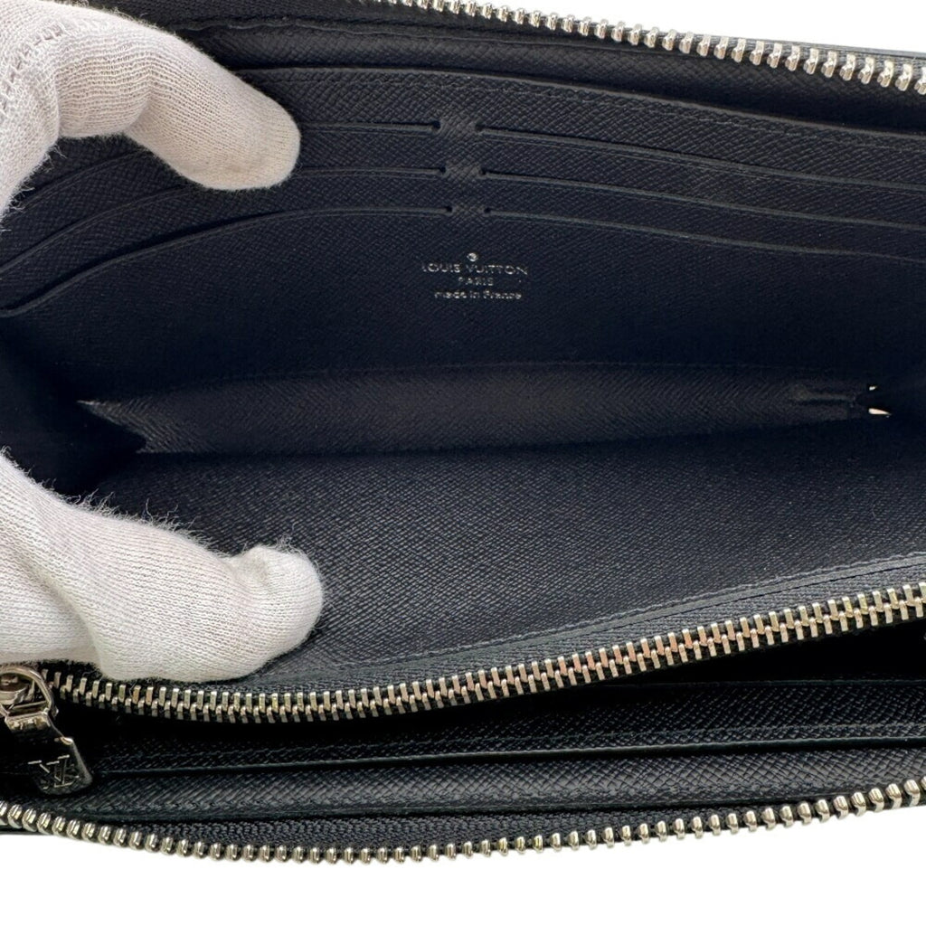 Louis Vuitton Black Leather Long Wallet