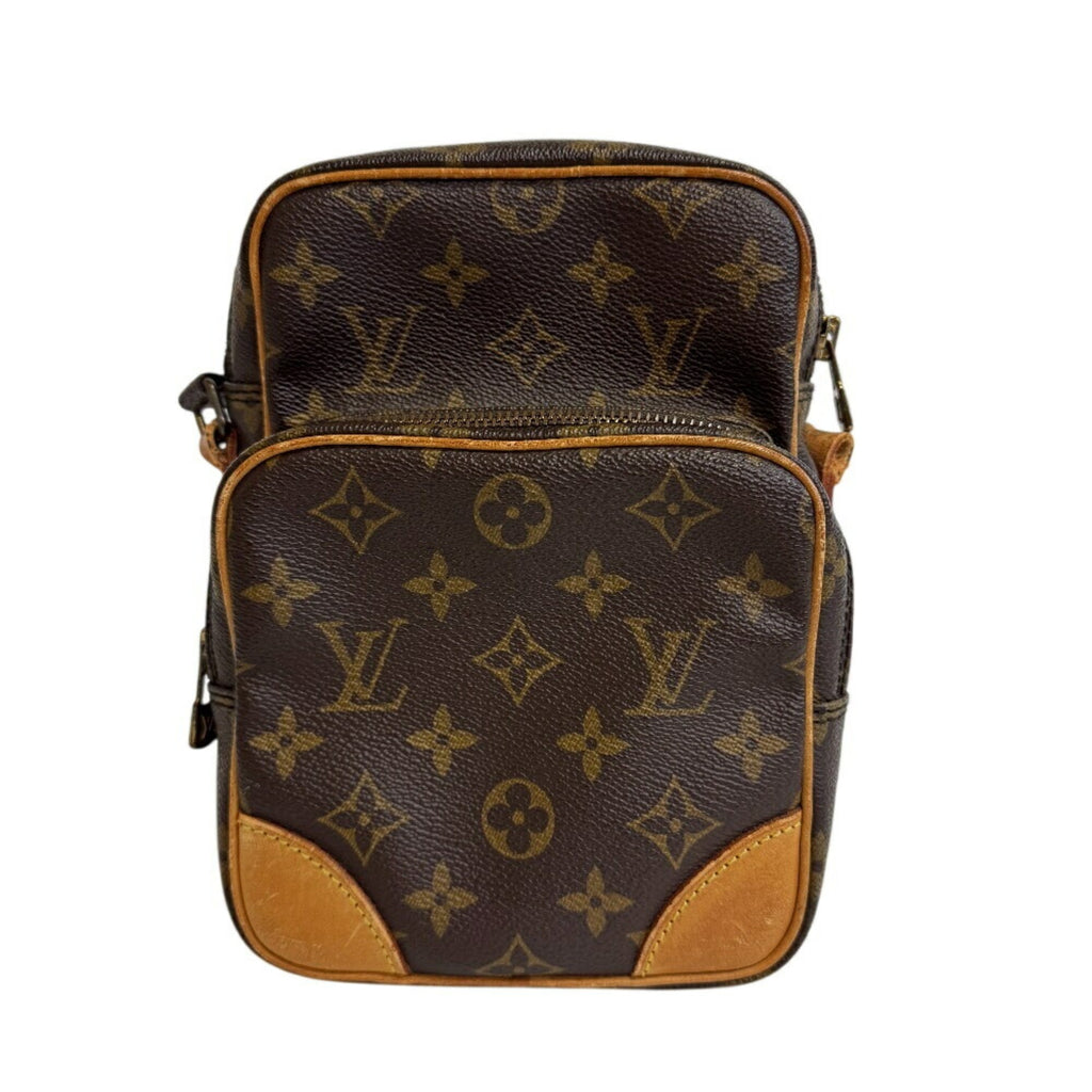 Louis Vuitton Monogram Brown Leather Shoulder Bag