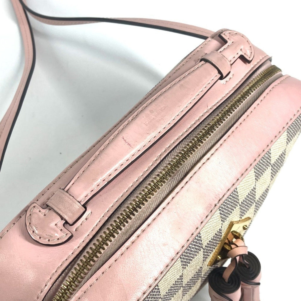 Louis Vuitton Pink White Damier Azur Pochette Shoulder Bag