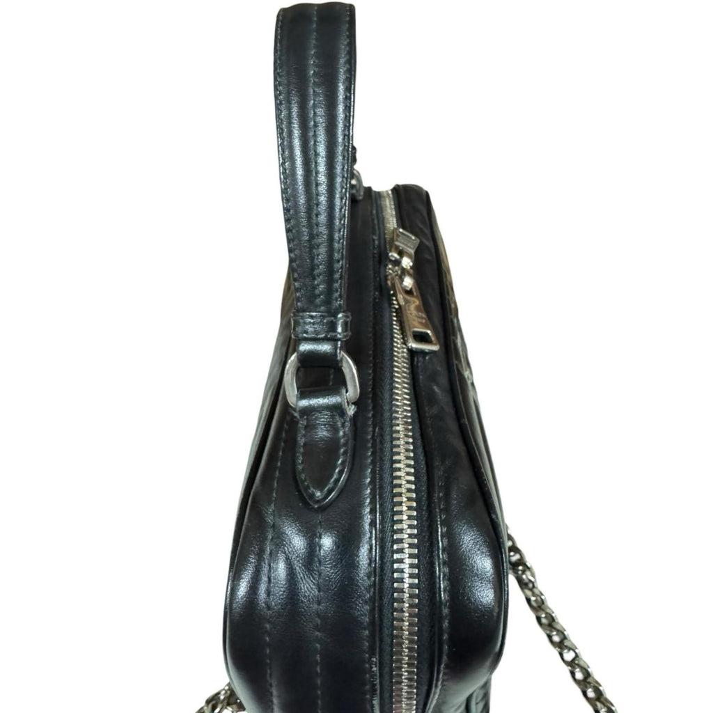 Prada Black Leather Shoulder Bag