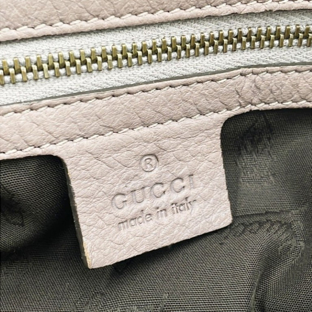 Gucci Purple Leather Shoulder Bag (Pre-Owned)
