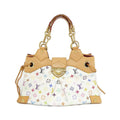 Louis Vuitton White Coated Canvas Shoulder Bag