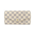 Louis Vuitton Azur White Coated Canvas Long Wallet