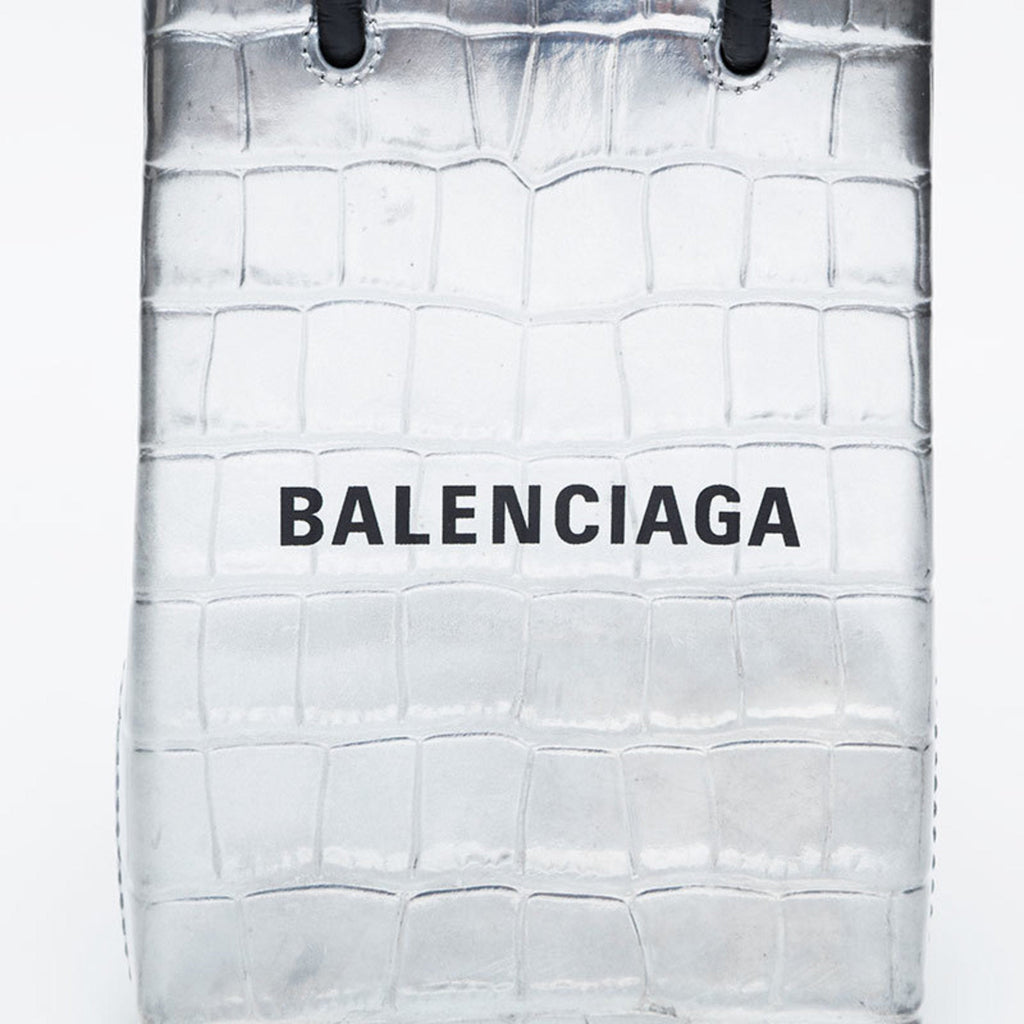 Balenciaga Silver Leather Shoulder