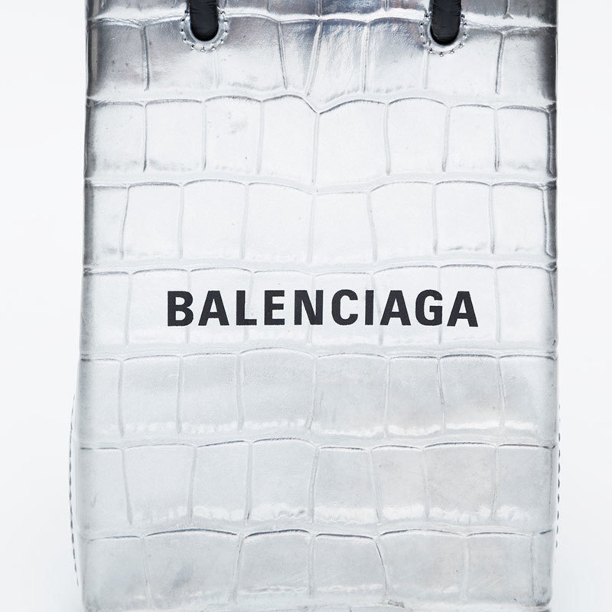 Balenciaga Silver Leather Shoulder