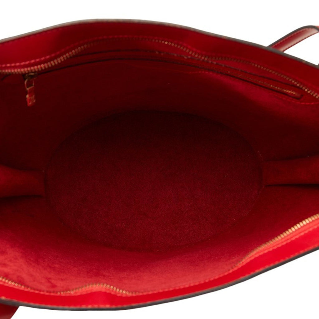 Louis Vuitton Castilian Red Leather Shoulder Bag Tote Bag