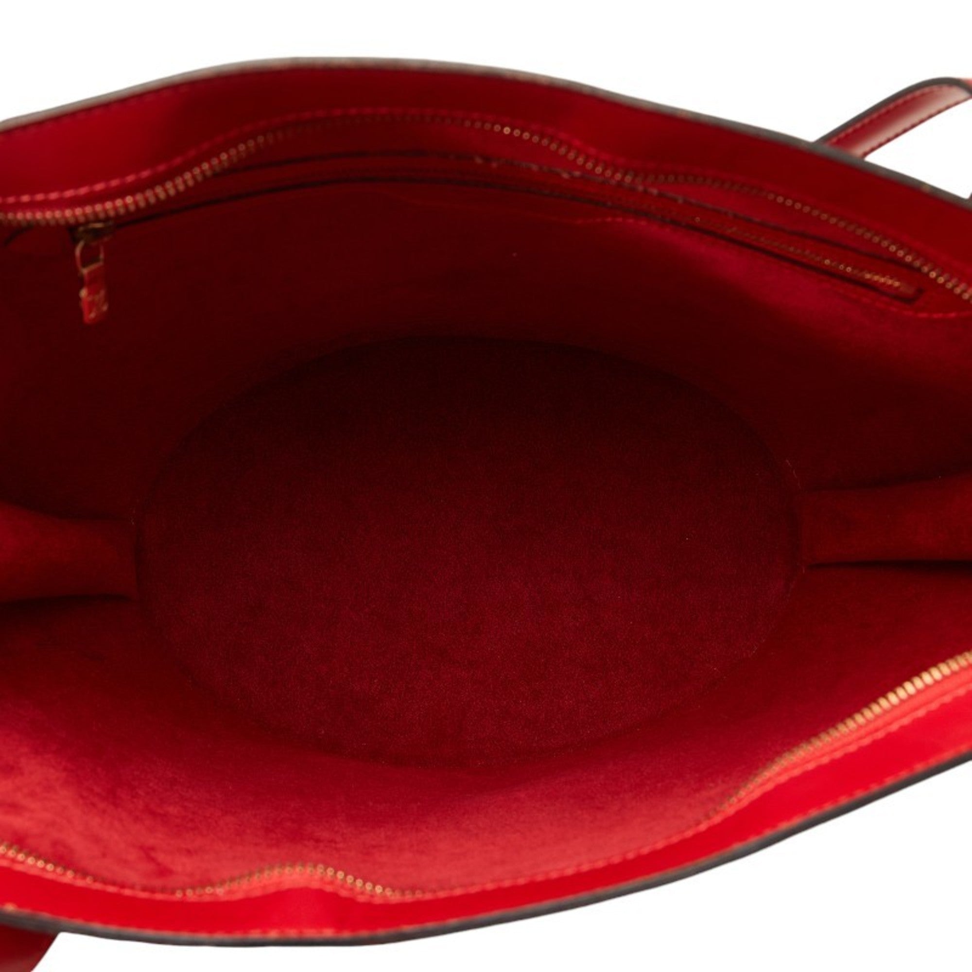 Louis Vuitton Castilian Red Leather Shoulder Bag Tote Bag