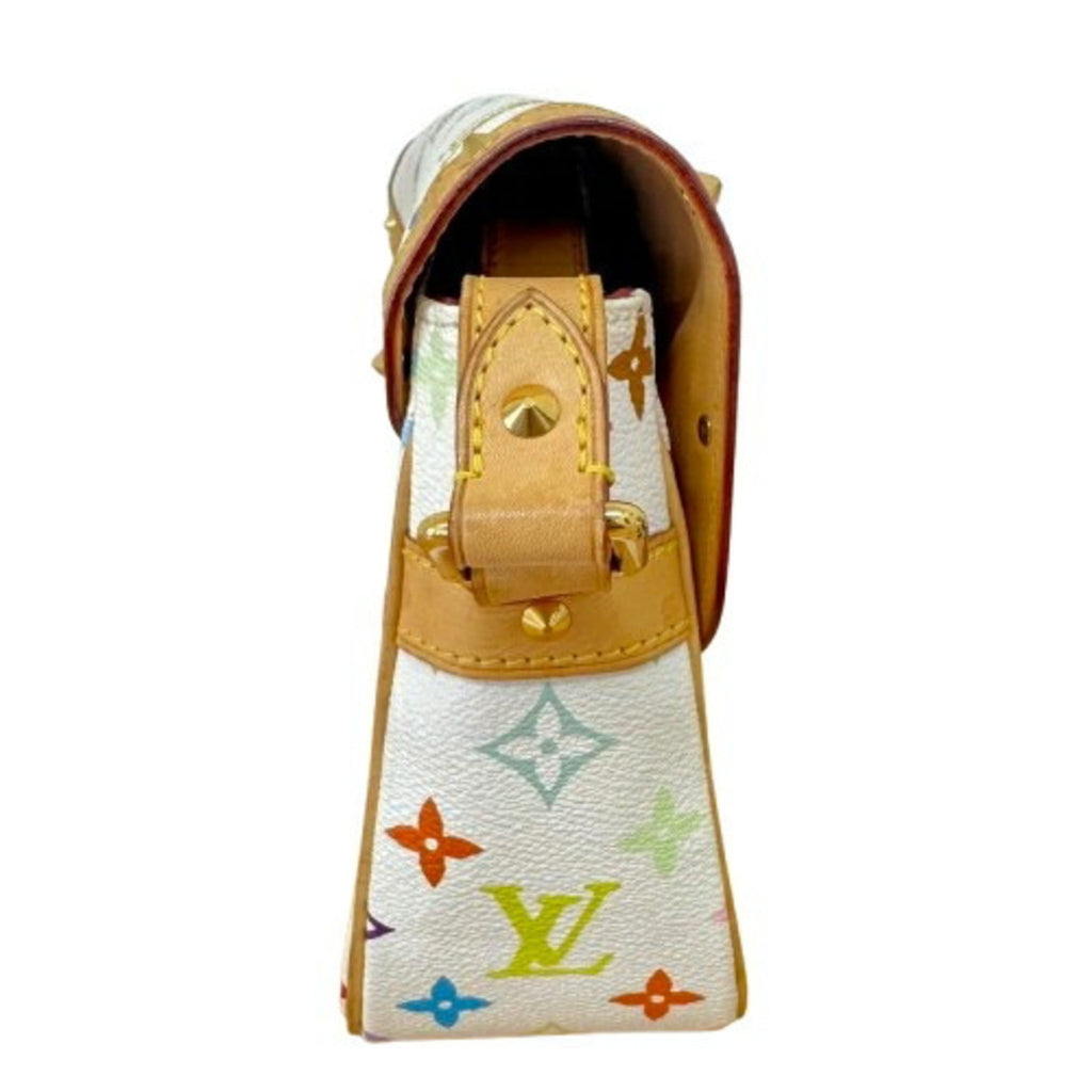 Louis Vuitton Monogram Multicolore White Leather Shoulder Bag