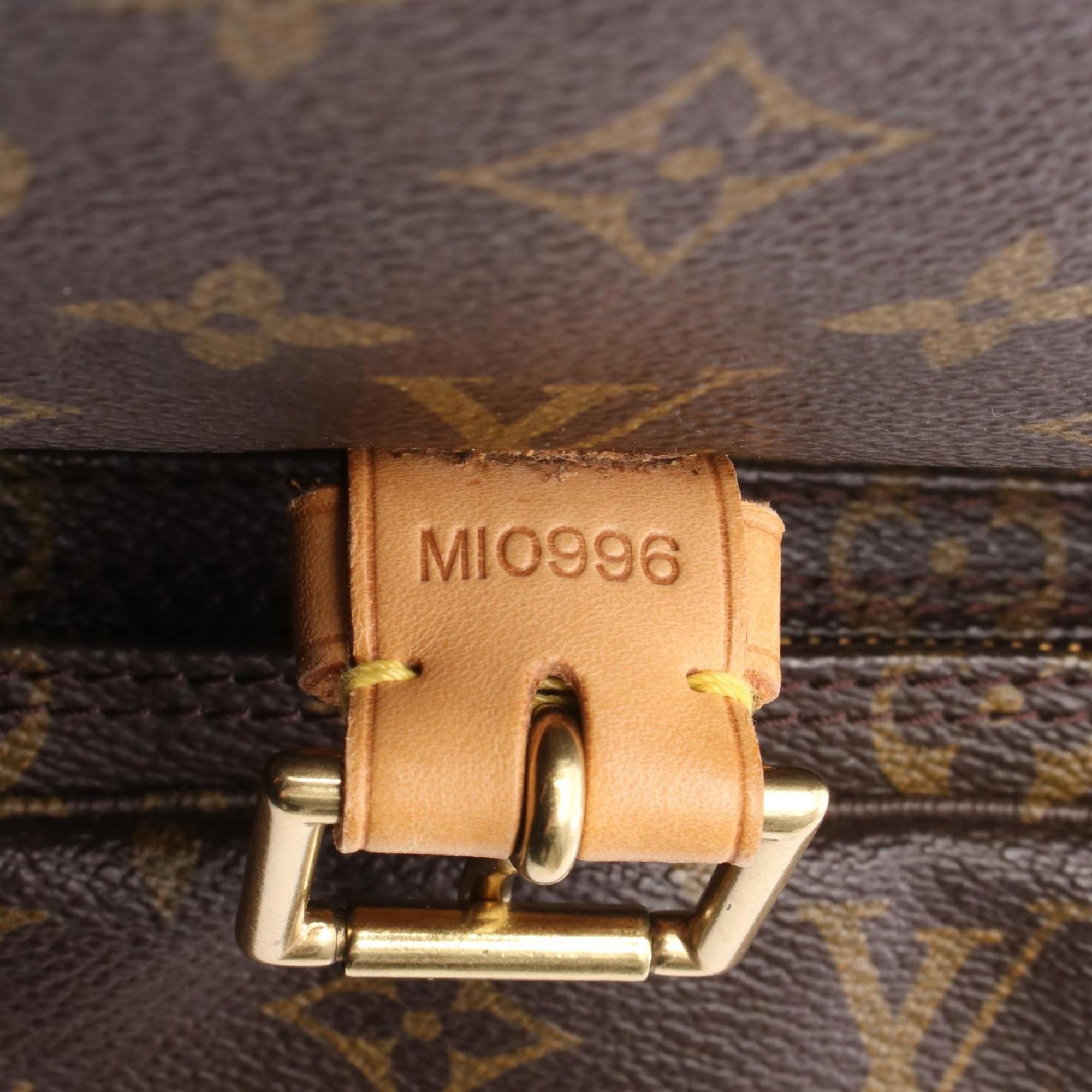 Louis Vuitton Brown Pvc Coated Canvas Monogram Leather Backpack