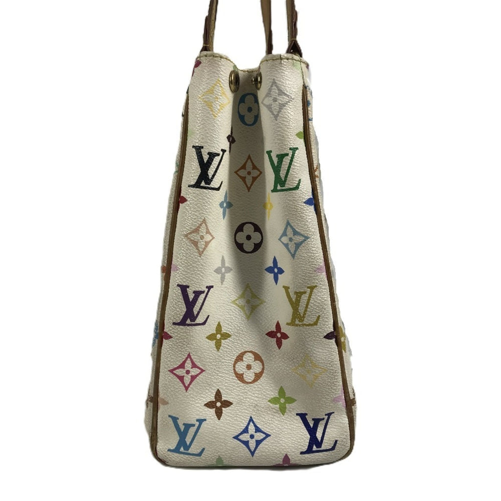 Louis Vuitton Blanc Monogram Multicolore Shoulder Bag Tote Bag