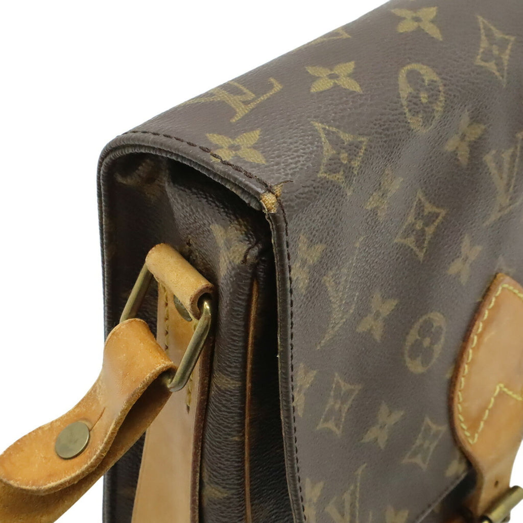 Louis Vuitton Brown Canvas Pochette Shoulder Bag
