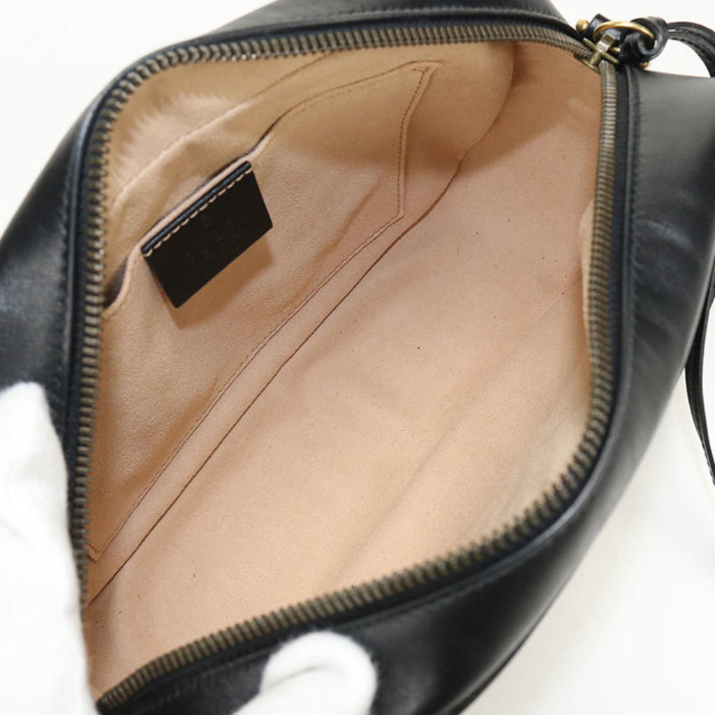 Gucci Black Leather Shoulder Bag (Pre-Owned)
