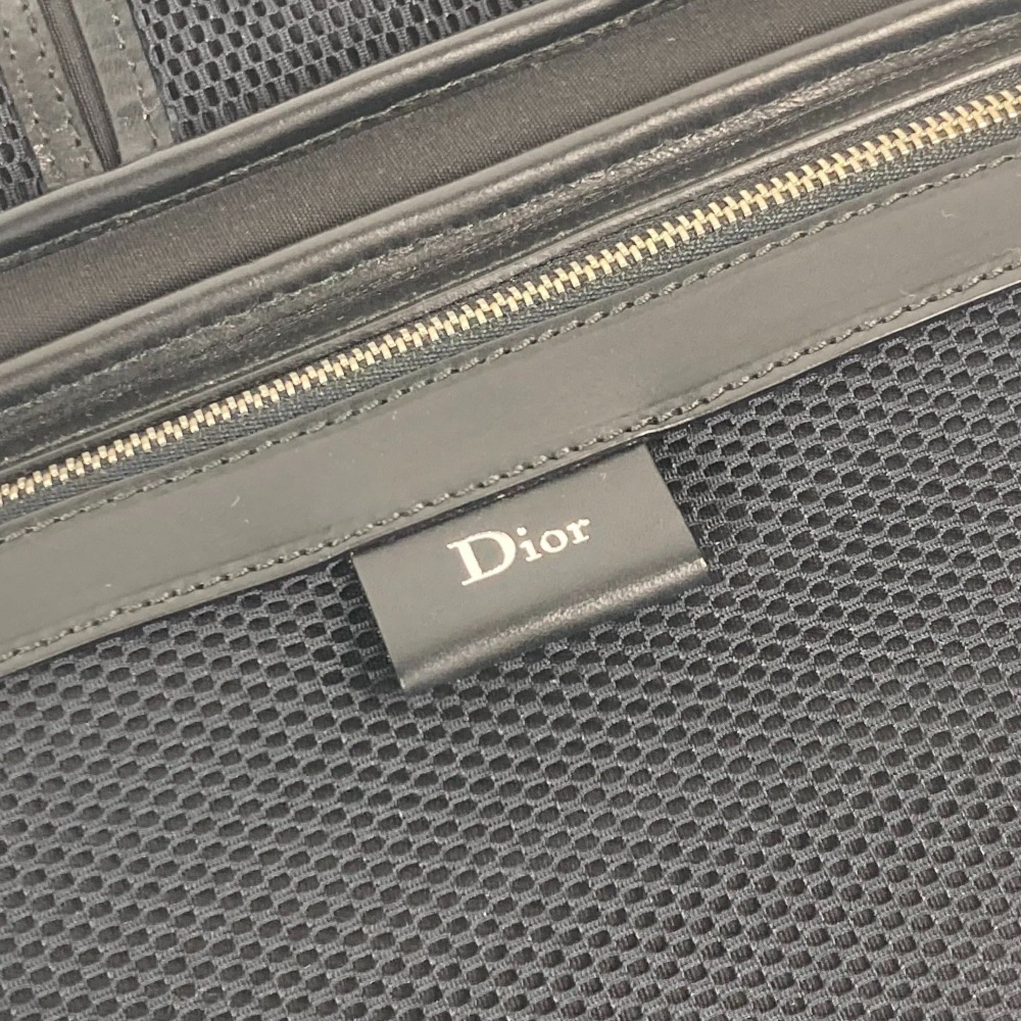 Christian Dior Black Pvc Clutch Bag Pouch (Pre-Owned)