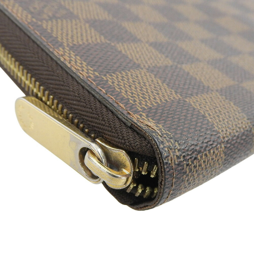 Louis Vuitton Damier Canvas Ebene Pvc Long Wallet