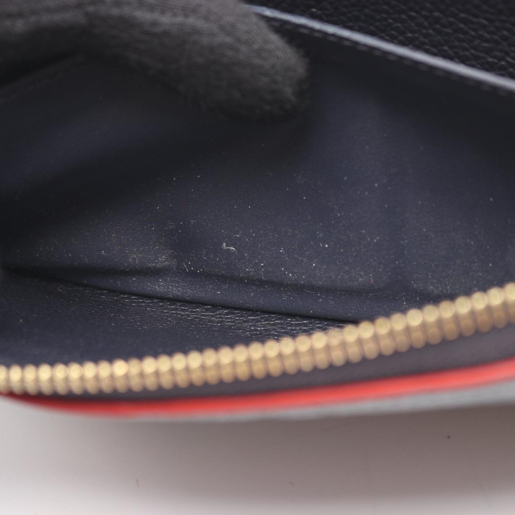 Louis Vuitton Marine Rouge Navy Monogram Empreinte Long Wallet