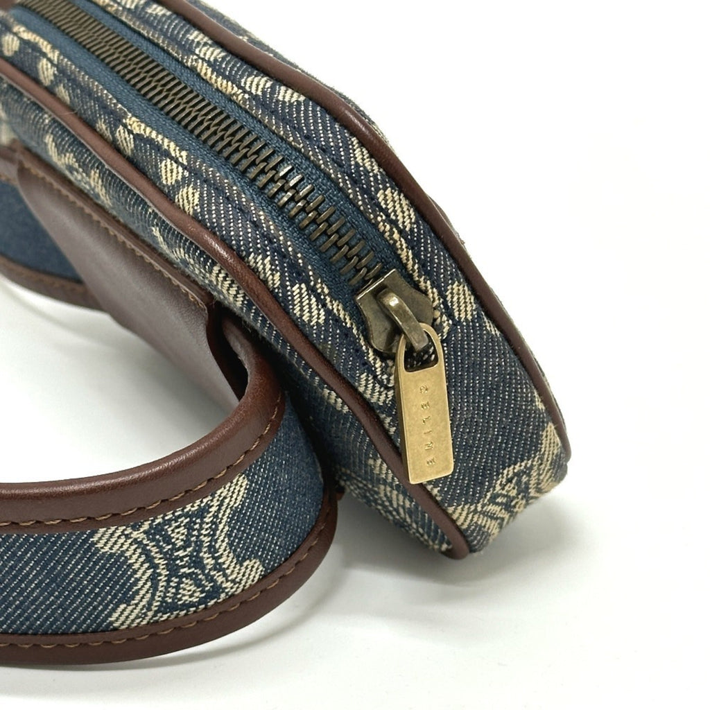 Celine Blue Denim Fanny Pack Pouch