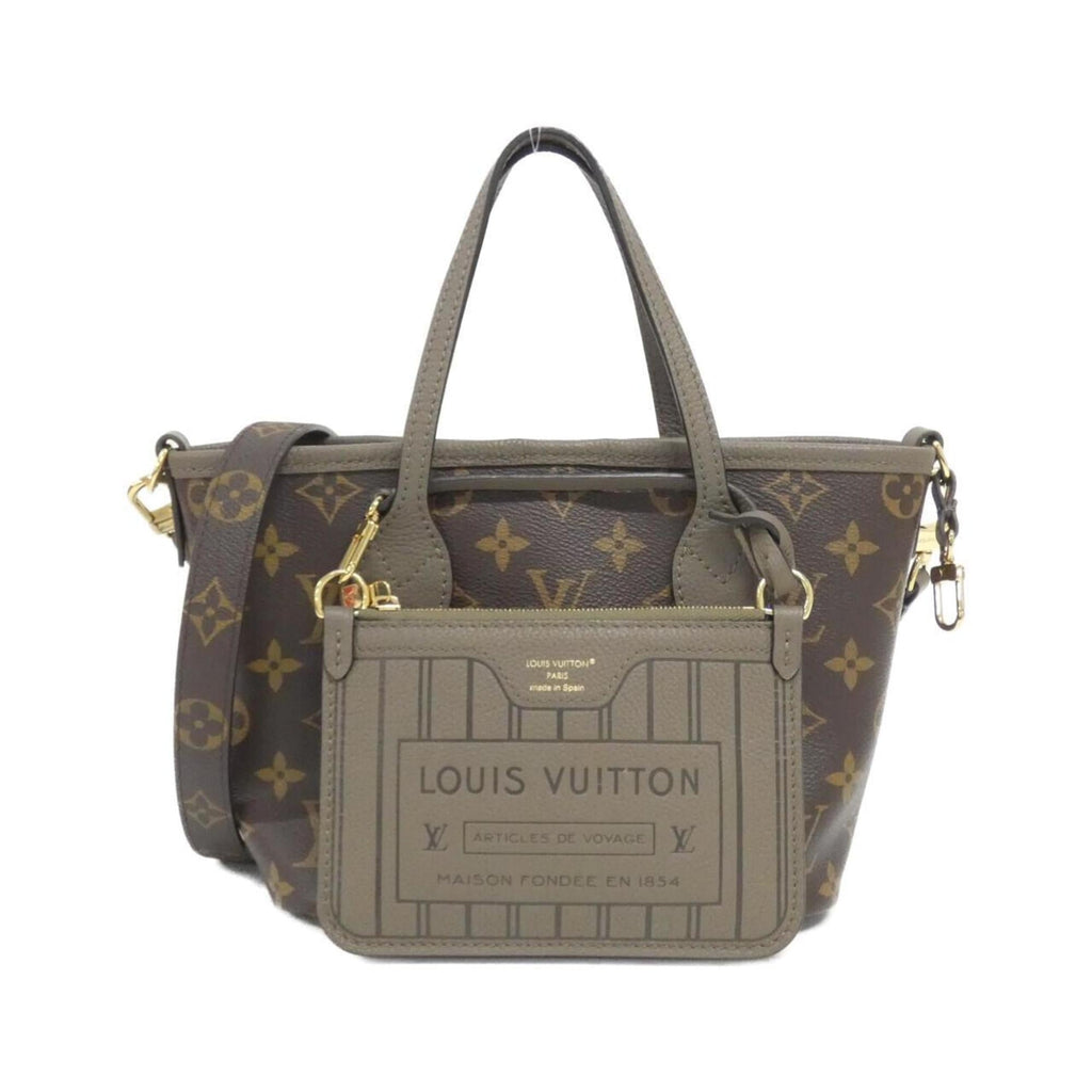 Louis Vuitton Brown Coated Canvas Leather Handbag