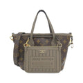 Louis Vuitton Brown Coated Canvas Leather Handbag