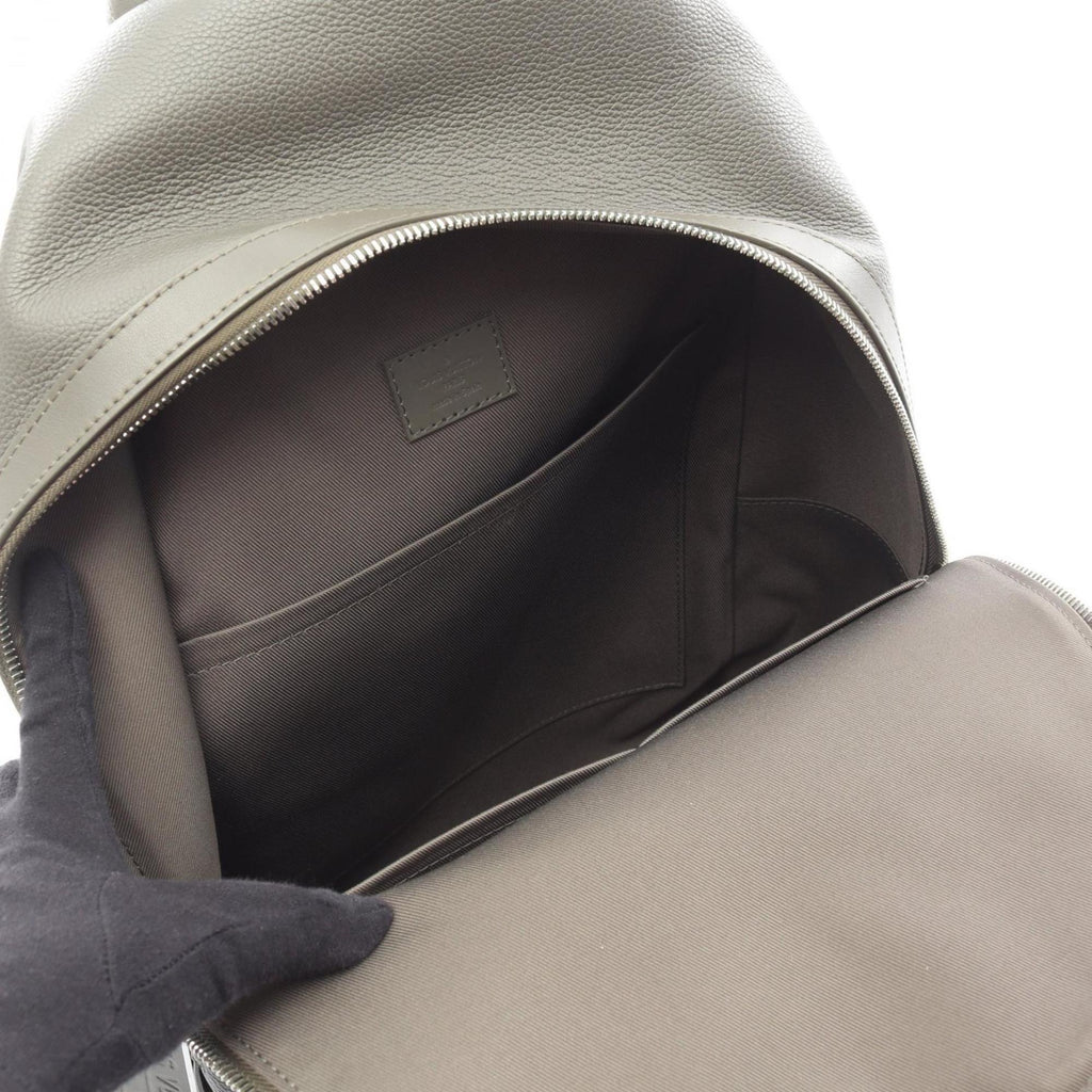 Louis Vuitton Khaki Leather Backpack Handbag