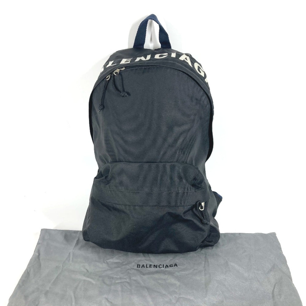 Balenciaga Black Cloth Backpack
