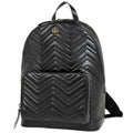 Gucci Gg Marmont Black Leather Backpack (Pre-Owned)