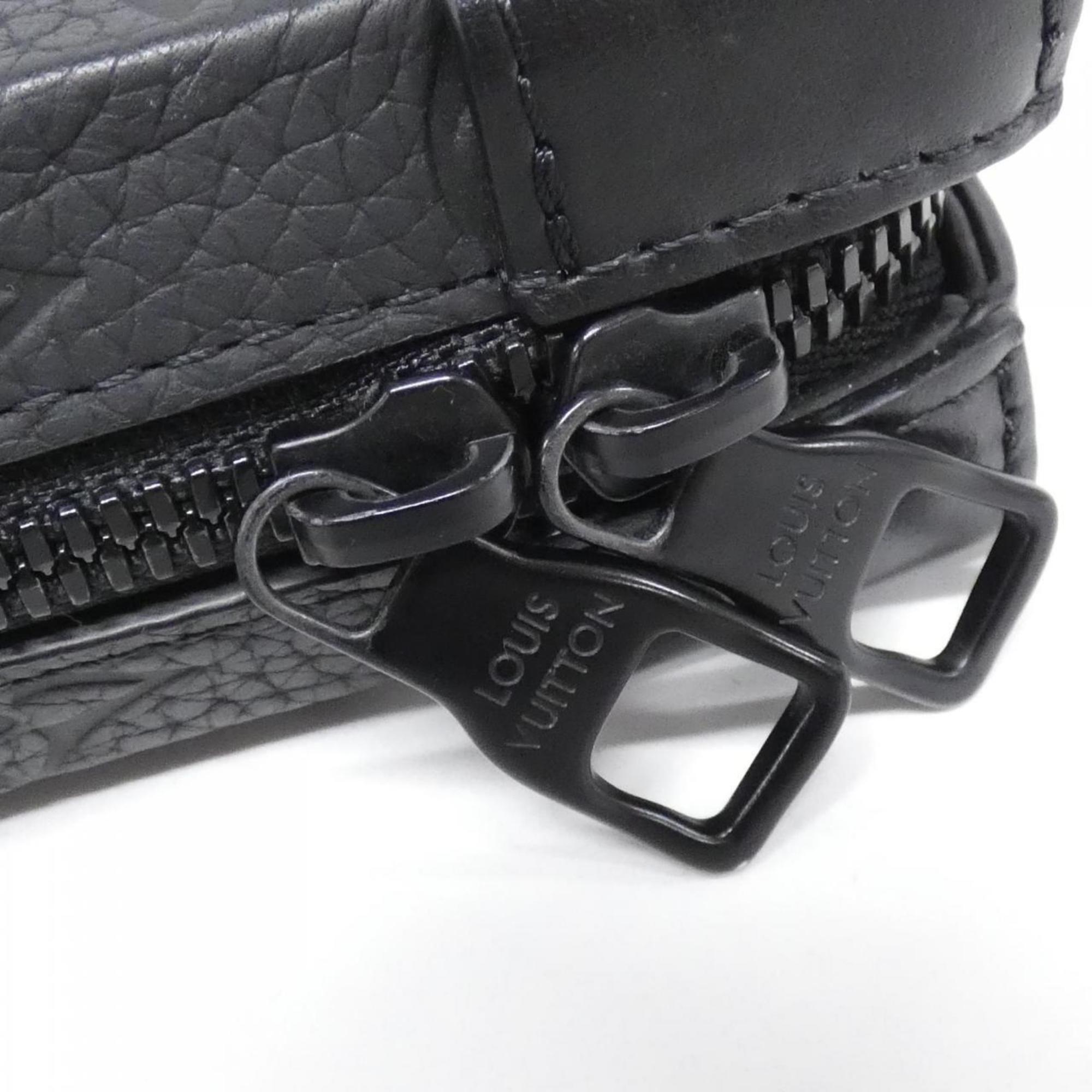 Louis Vuitton Black Leather Shoulder Bag