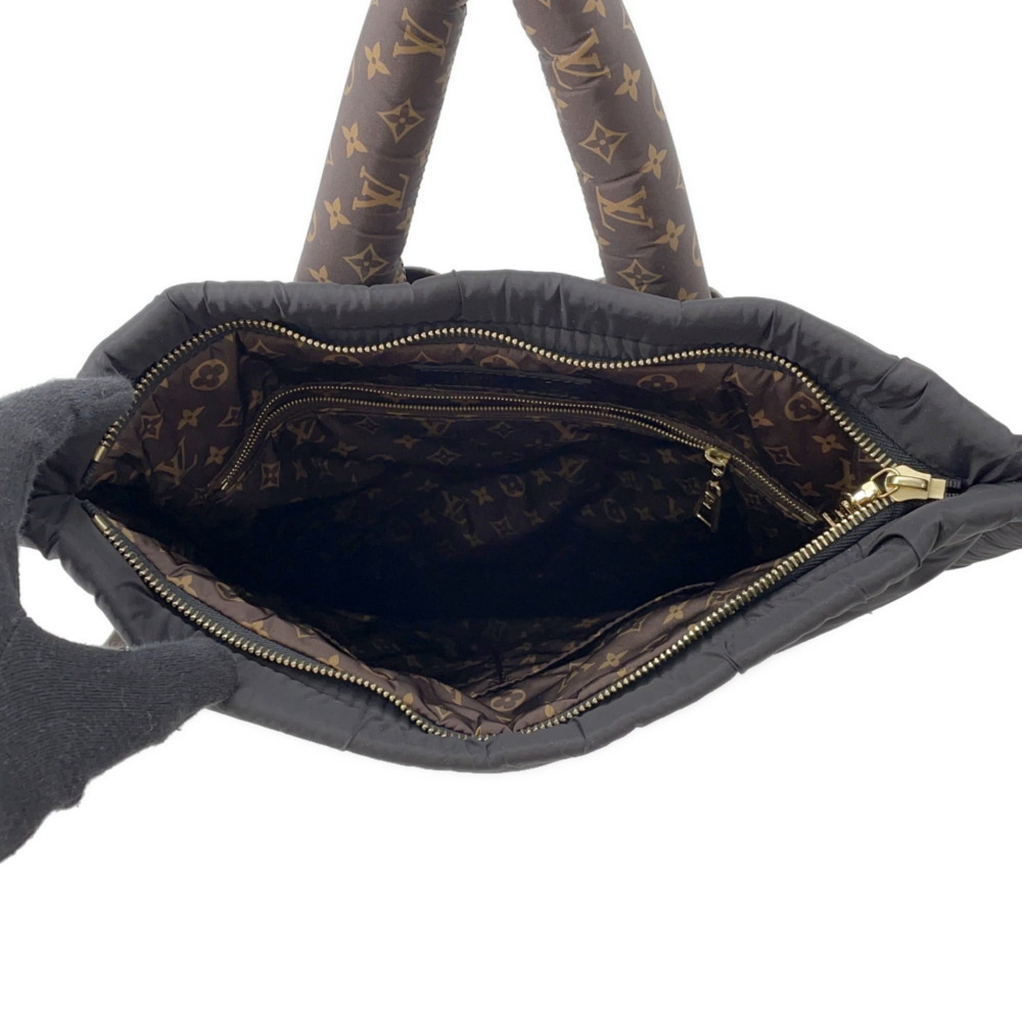 Louis Vuitton Noir Nylon Monogram Backpack