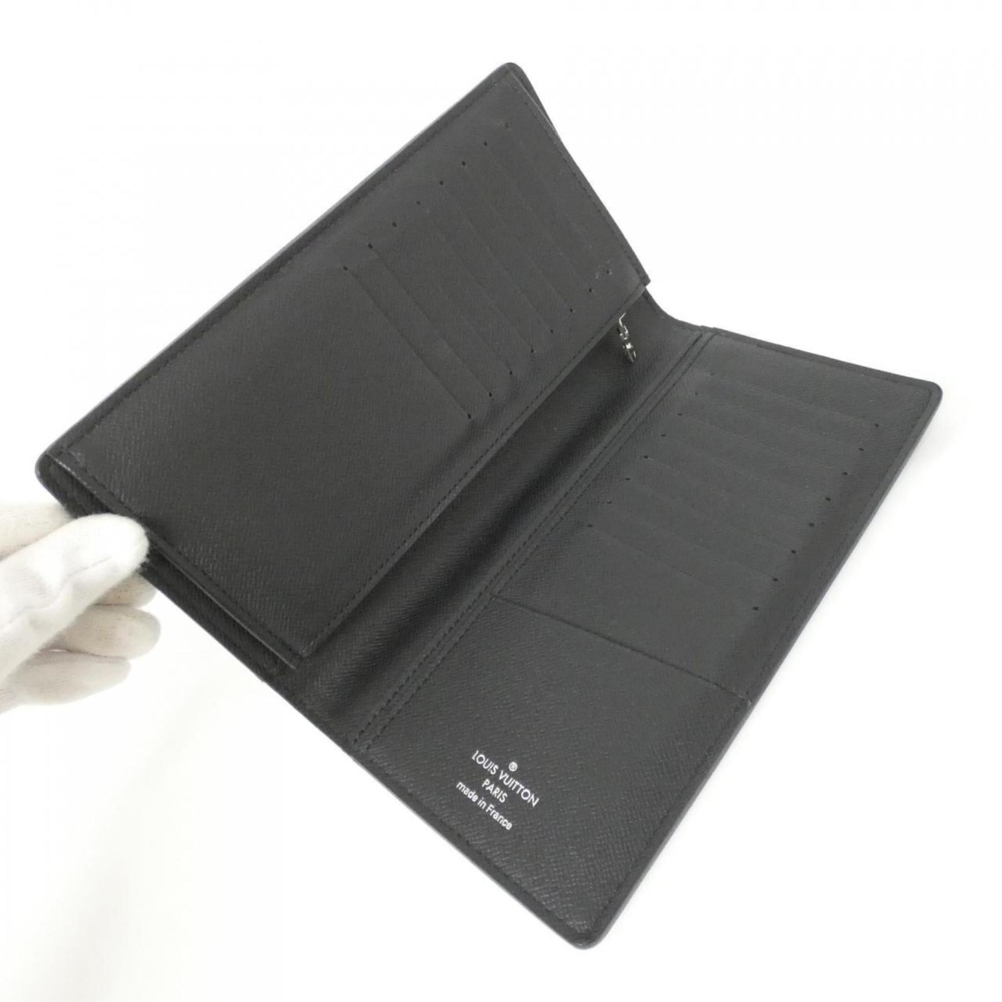 Louis Vuitton Black Leather Long Wallet