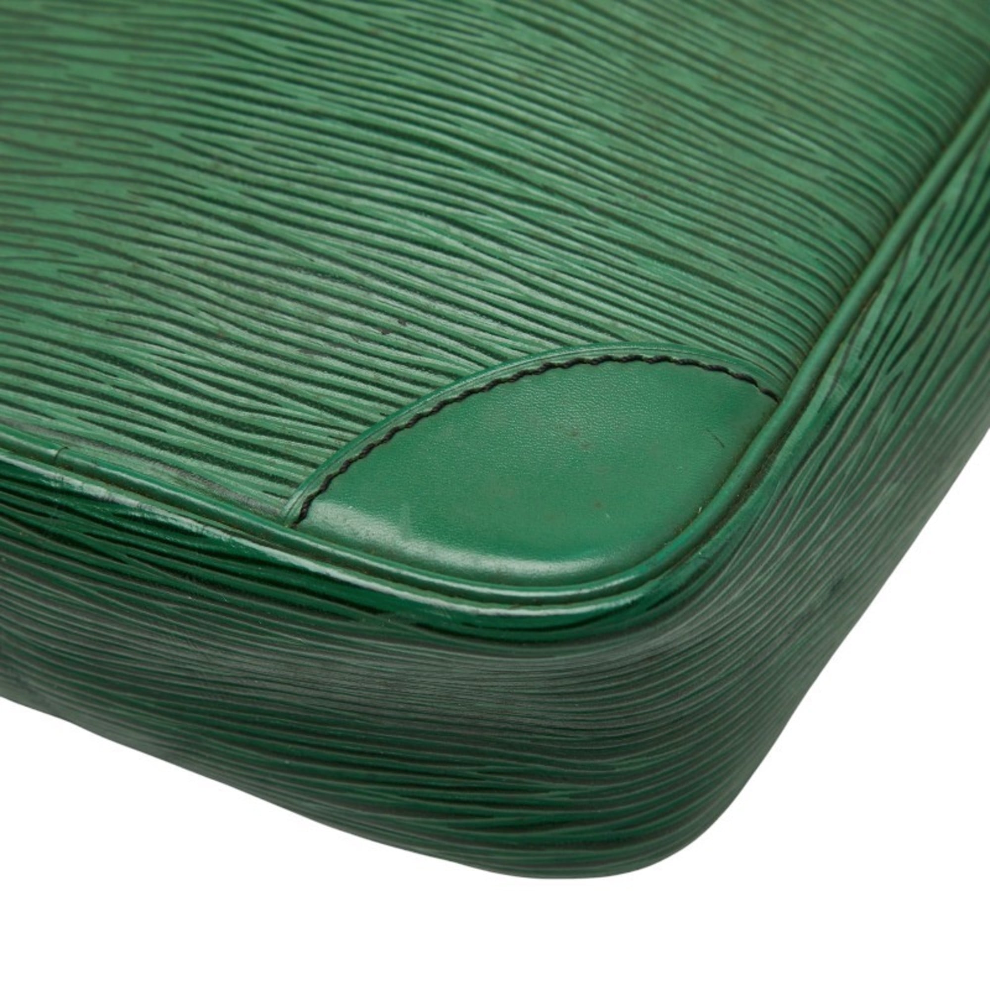 Louis Vuitton Epi Borneo Green Leather Shoulder Bag