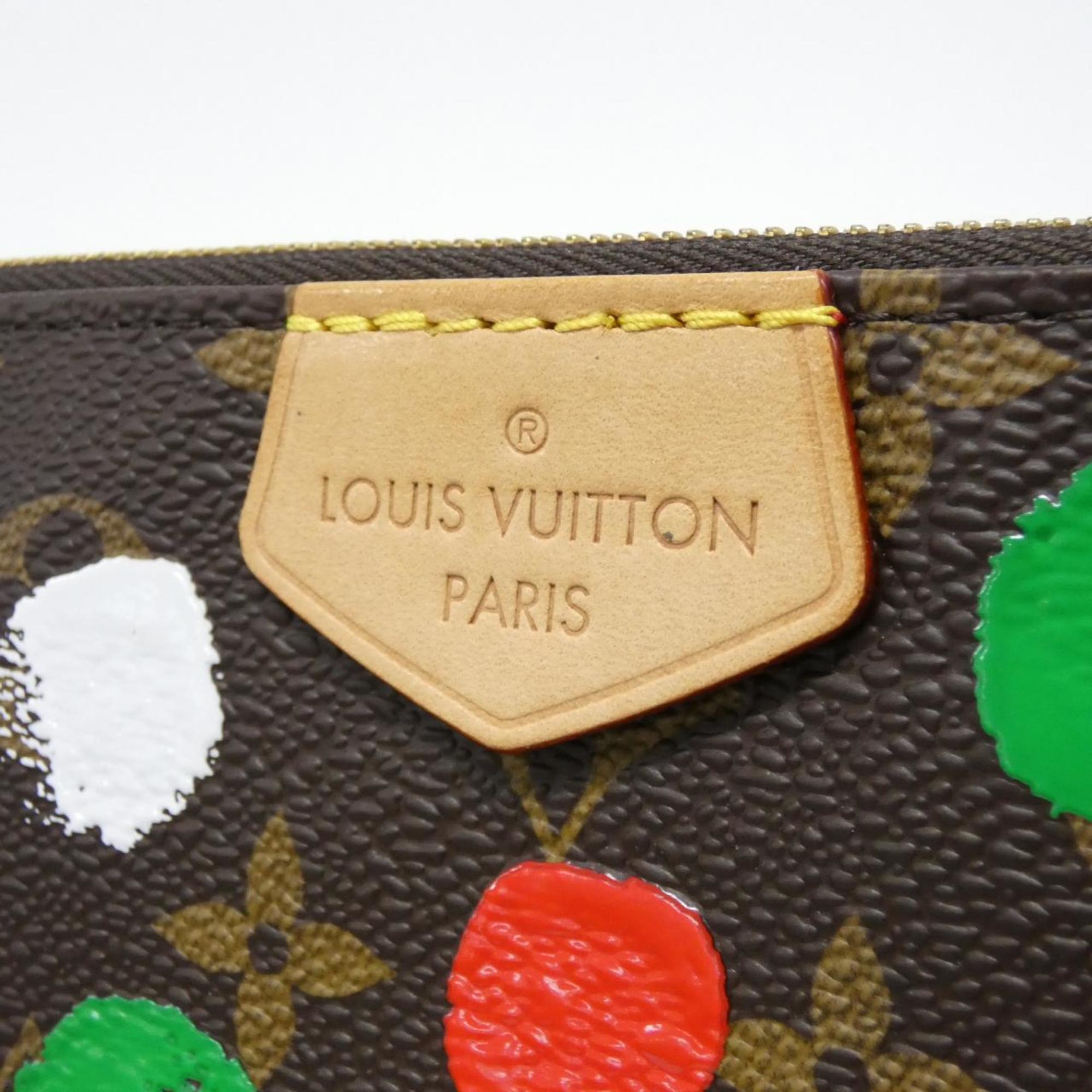 Louis Vuitton Monogram Marron Coated Canvas Pochette Shoulder Bag