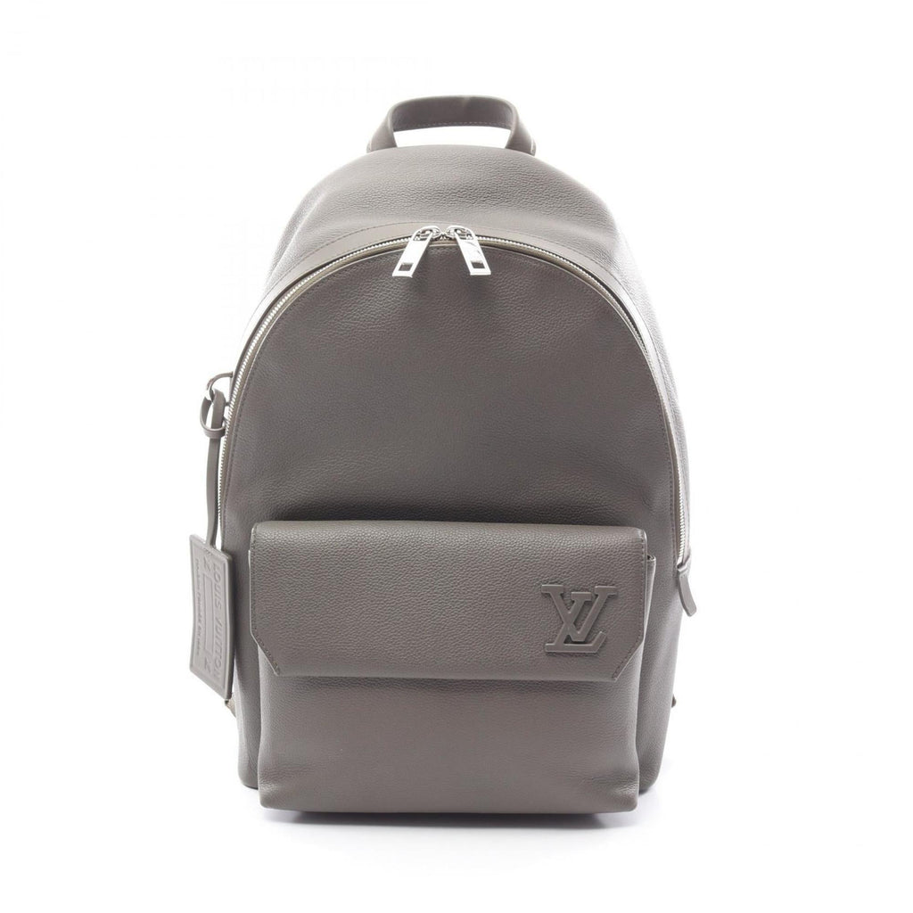 Louis Vuitton Khaki Leather Backpack Handbag