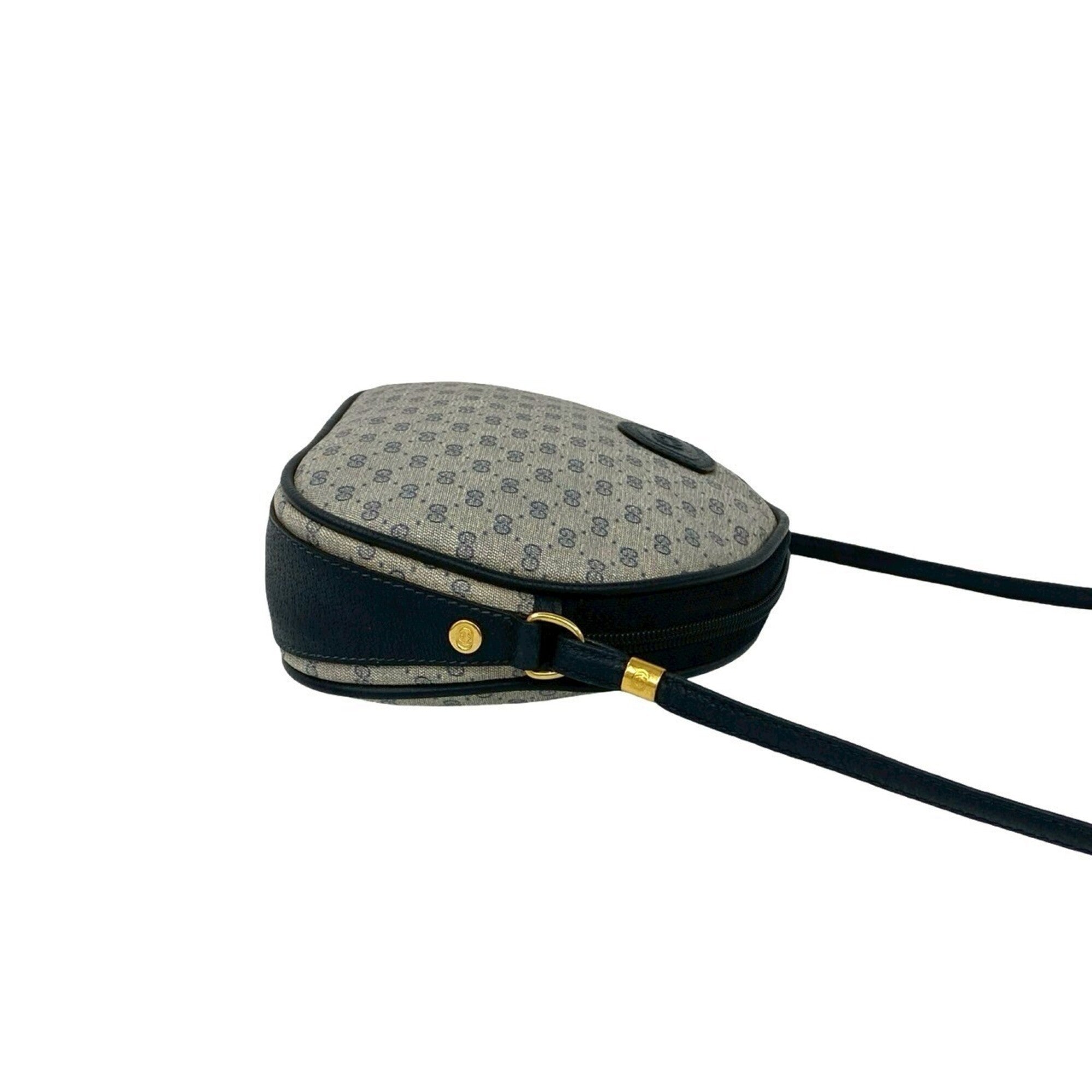 Gucci Navy Leather Pvc Pochette Shoulder Bag (Pre-Owned)